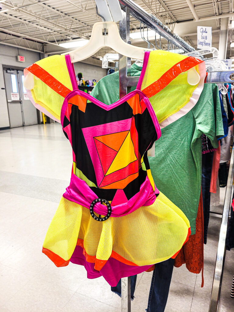 Yellow and Pink Halloween Costume at Goodwill