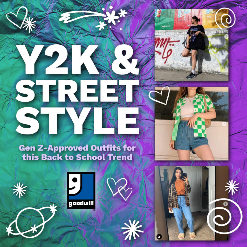 Y2K & Street Style graphic from Goodwill