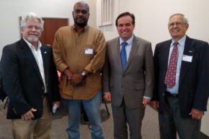 Michael Flannery, John Farley, Mayor Cranley and James Armour