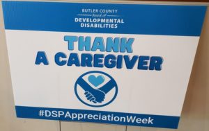 Thank A Caregiver Sign