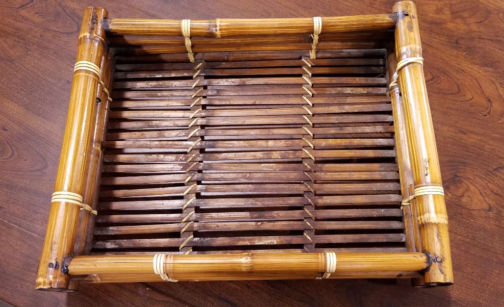 Wooden tray from Ohio Valley Goodwill