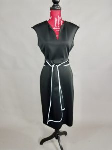 Black dress from Goodwill on mannequin